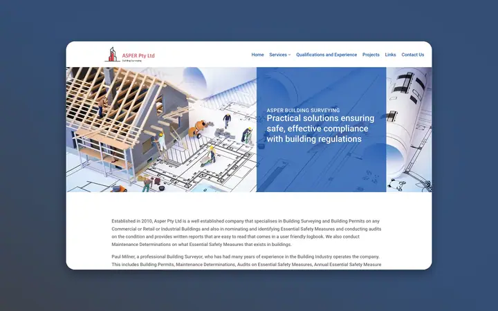 Asper website, built by Delve Digital