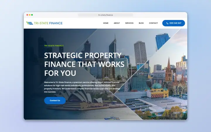Tri State Finance website, built by Delve Digital