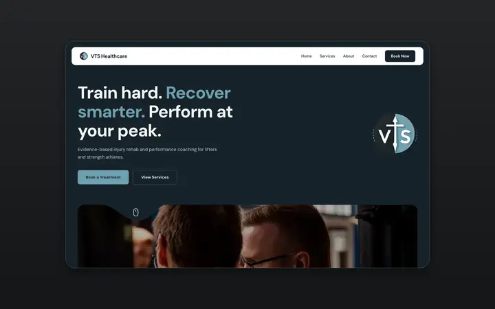 VTS Healthcare website, built by Delve Digital