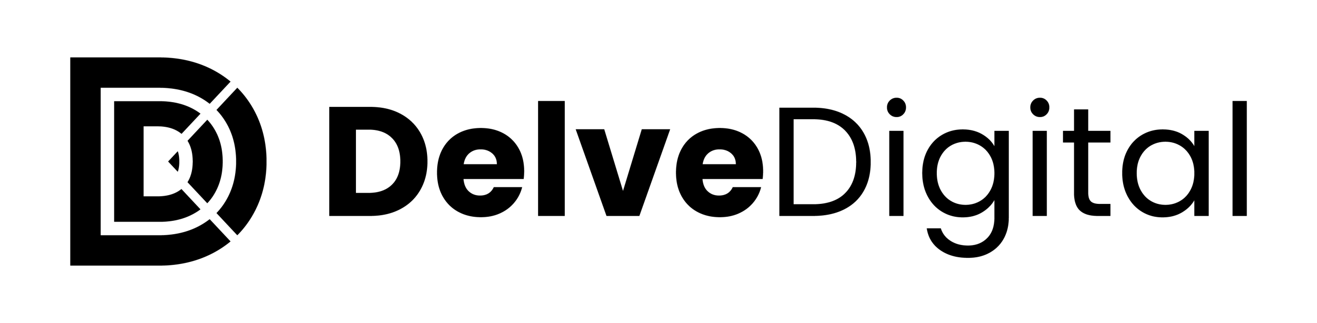 Delve Digital Black Logo